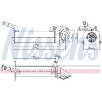 989401 NISSENS Радіатор рециркуляція ОГ