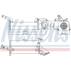 989401 NISSENS Радіатор рециркуляція ОГ