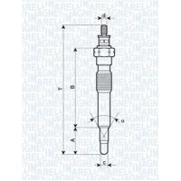 062900092304 MAGNETI MARELLI Свічка розжарювання
