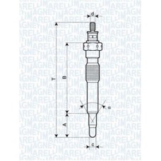 062900092304 MAGNETI MARELLI Свічка розжарювання