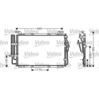 818075 VALEO Конденсатор кондиціонера
