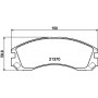 8DB 355 011-751 HELLA PAGID Комплект гальмівних колодок дисковий гальм