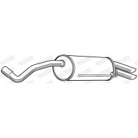 23333 WALKER Глушник вихлопних газів кінцевий