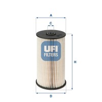 26.007.00 UFI Паливний фільтр
