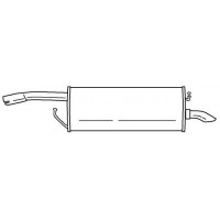 26686 SIGAM Глушник вихлопних газів кінцевий