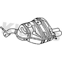 221029 KLARIUS Глушник вихлопних газів кінцевий