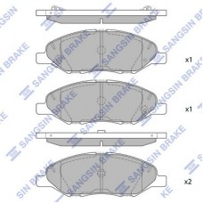 SP1383 Hi-Q Комплект гальмівних колодок дисковий гальм