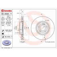 09.E022.11 BREMBO Гальмівний диск