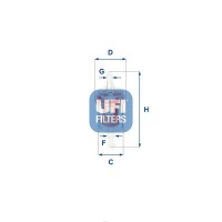 31.027.00 UFI Паливний фільтр