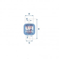 31.027.00 UFI Паливний фільтр