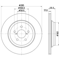 8DD 355 132-371 HELLA PAGID Гальмівний диск