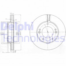 BG3858 DELPHI Гальмівний диск