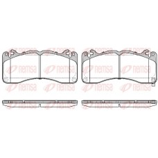 1749.02 REMSA Комплект гальмівних колодок дисковий гальм