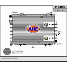 118.080 AHE Радіатор охолодження двигуна