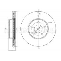 800-723 CIFAM Гальмівний диск