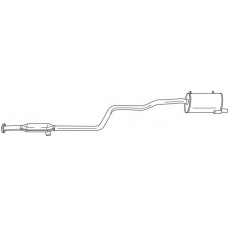 70618 SIGAM Глушник вихлопних газів кінцевий