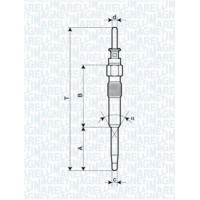 062900039304 MAGNETI MARELLI Свічка розжарювання