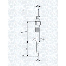 062900039304 MAGNETI MARELLI Свічка розжарювання