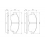 0 986 461 123 BOSCH Комплект гальмівних колодок дисковий гальм