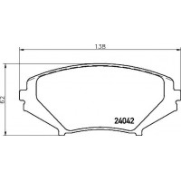 P 49 034 BREMBO КомплеК т гальмівних колодок, дискове гальмо