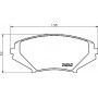 P 49 034 BREMBO КомплеК т гальмівних колодок, дискове гальмо