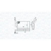 350218450000 MAGNETI MARELLI Теплообмінник обігрів салону