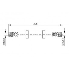 1 987 476 562 BOSCH Гальмівний шланг