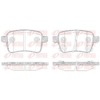 1450.12 REMSA Комплект гальмівних колодок дисковий гальм