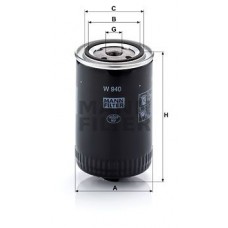 W 940 (10) MANN-FILTER Масляний фільтр