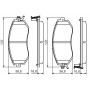 0 986 495 125 BOSCH Комплект гальмівних колодок дисковий гальм