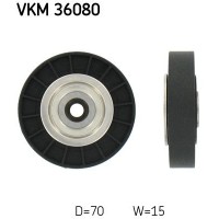 VKM 36080 SKF Паразитный / ведущий ролик, Поліклиновий ремінь