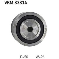 VKM 33314 SKF Паразитный / ведущий ролик, Поліклиновий ремінь