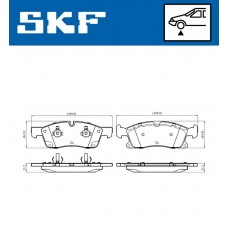 VKBP 80389 SKF Комплект гальмівних колодок дисковий гальм