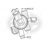 350040 ERA Термостат охолоджувальна рідина