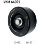 VKM 64071 SKF Паразитный / ведущий ролик, Поліклиновий ремінь