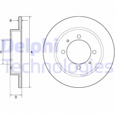 BG3203 DELPHI Гальмівний диск