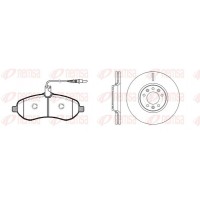 81292.00 REMSA Комплект гальм дисковий гальмівний механізм