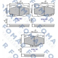 FO 464781 FOMAR Friction КомплеК т гальмівних колодок, дискове гальмо