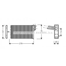 AI6156 AVA QUALITY COOLING Теплообмінник обігрів салону