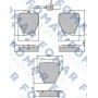 FO 903581 FOMAR Friction Комплект гальмівних колодок дисковий гальм