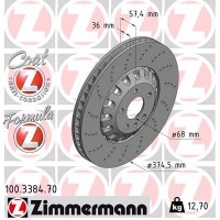 100.3384.70 ZIMMERMANN Гальмівний диск