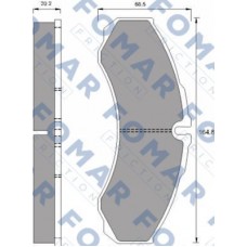 FO 911481 FOMAR Friction КомплеК т гальмівних колодок, дискове гальмо FO 911481 FOMAR Friction КомплеК т гальмівних колодок, дискове гальмо