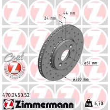 470.2450.52 ZIMMERMANN Гальмівний диск
