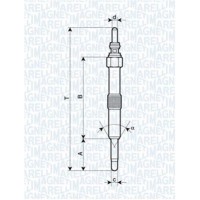 062900067304 MAGNETI MARELLI Свічка розжарювання