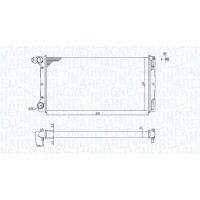 350213168000 MAGNETI MARELLI Радіатор охолодження двигуна