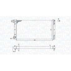 350213168000 MAGNETI MARELLI Радіатор охолодження двигуна