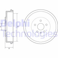 BF553 DELPHI Гальмівний барабан