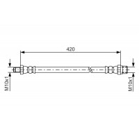 1 987 476 077 BOSCH Гальмівний шланг