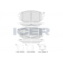 182429 ICER Комплект гальмівних колодок дисковий гальм