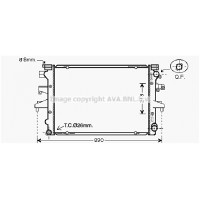 VN2232 AVA QUALITY COOLING Радіатор охолодження двигуна